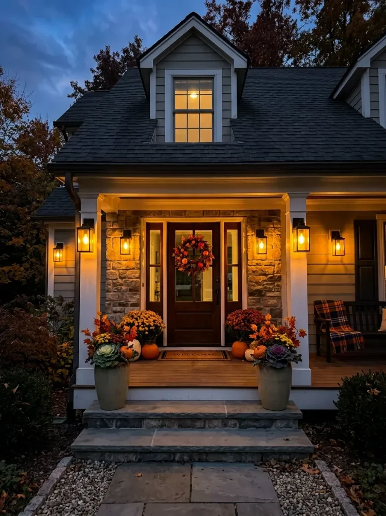 Install Amber Edison Bulbs in Matte Black Carriage Wall Sconces