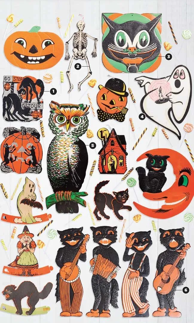 Vintage Halloween decor idea 18: Frame Vintage Halloween Die-Cut Sheets as Art